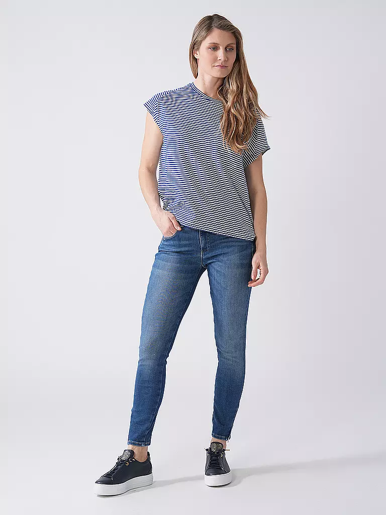 ARMEDANGELS | T-Shirt ONELIAA LOVELY STRIPES | Blu