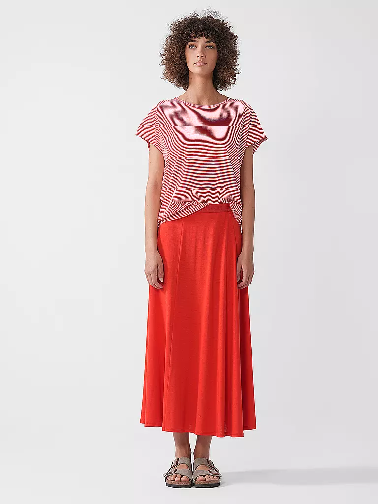 ARMEDANGELS | T-Shirt ONELIAA LOVELY STRIPES | Rosso
