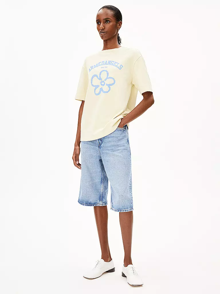 ARMEDANGELS | T-shirt TARJAA LOGO FLOWAA | Crema