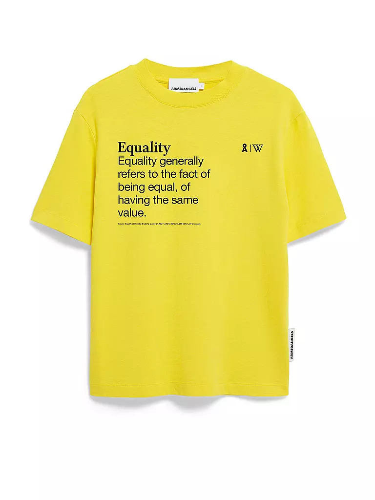 ARMEDANGELS | T-shirt TARJAA WIKIPEDIA | Giallo