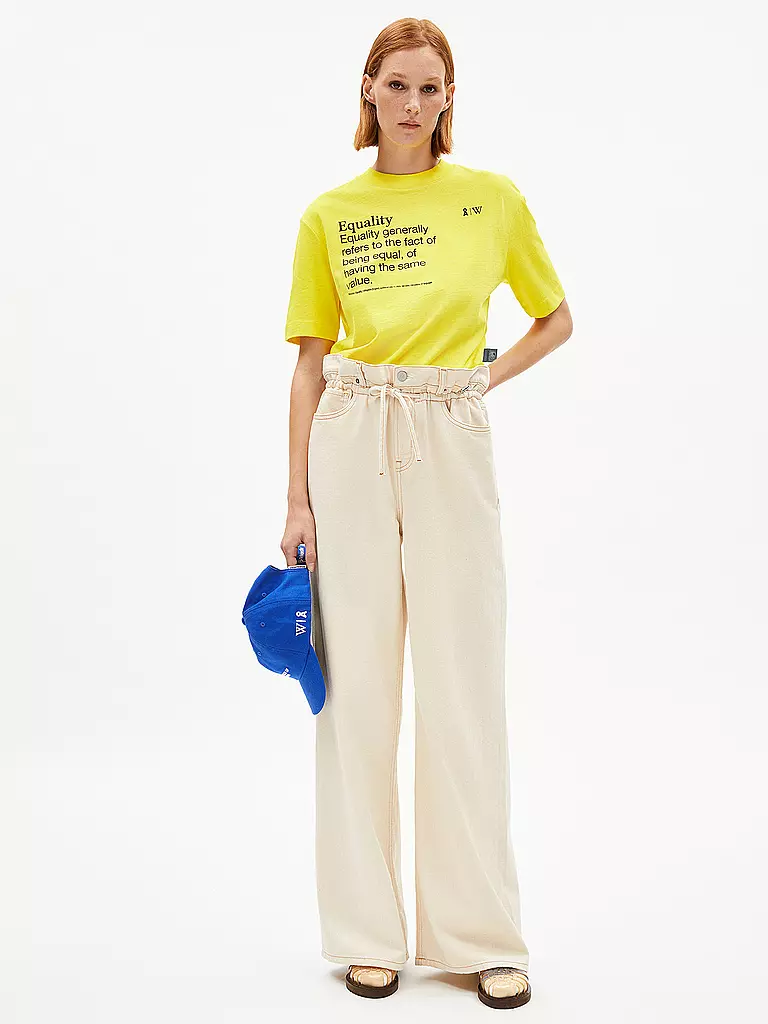 ARMEDANGELS | T-shirt TARJAA WIKIPEDIA | Giallo