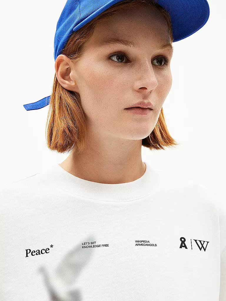 ARMEDANGELS | T-Shirt TARJAA WIKIPEDIA | Bianco