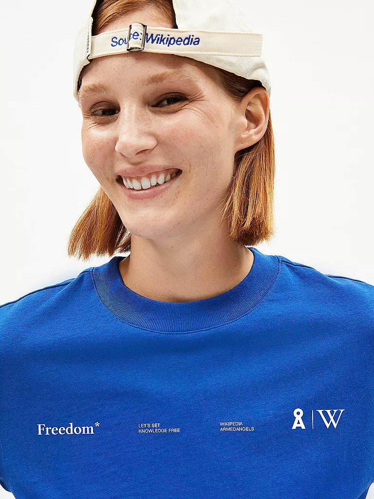 ARMEDANGELS | T-Shirt TARJAA WIKIPEDIA | Blu