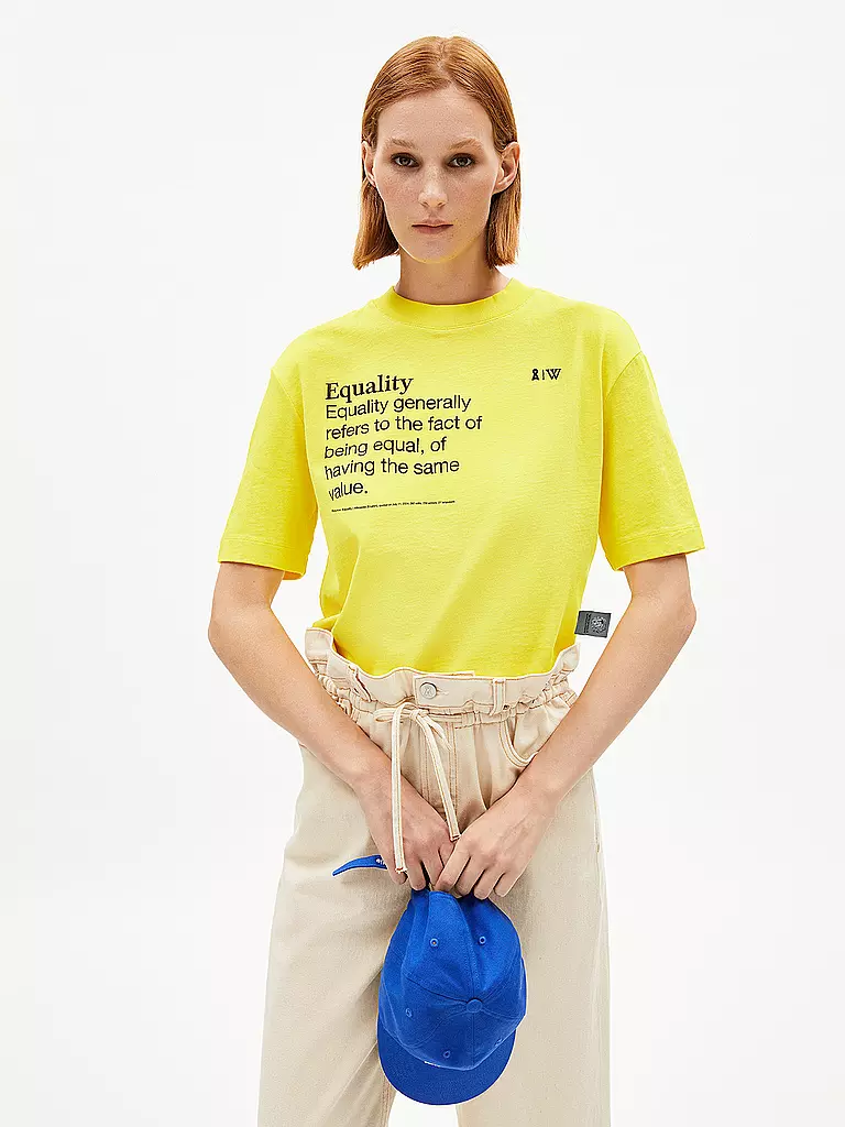 ARMEDANGELS | T-shirt TARJAA WIKIPEDIA | Giallo