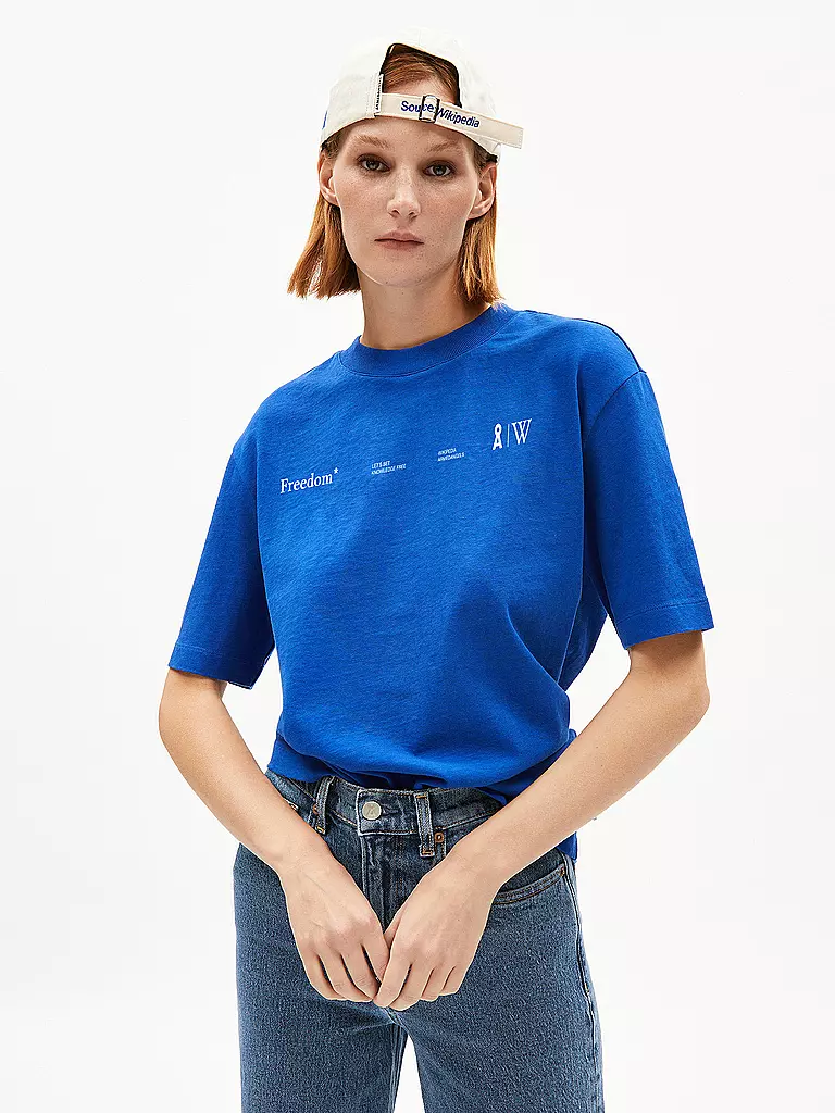 ARMEDANGELS | T-Shirt TARJAA WIKIPEDIA | Blu