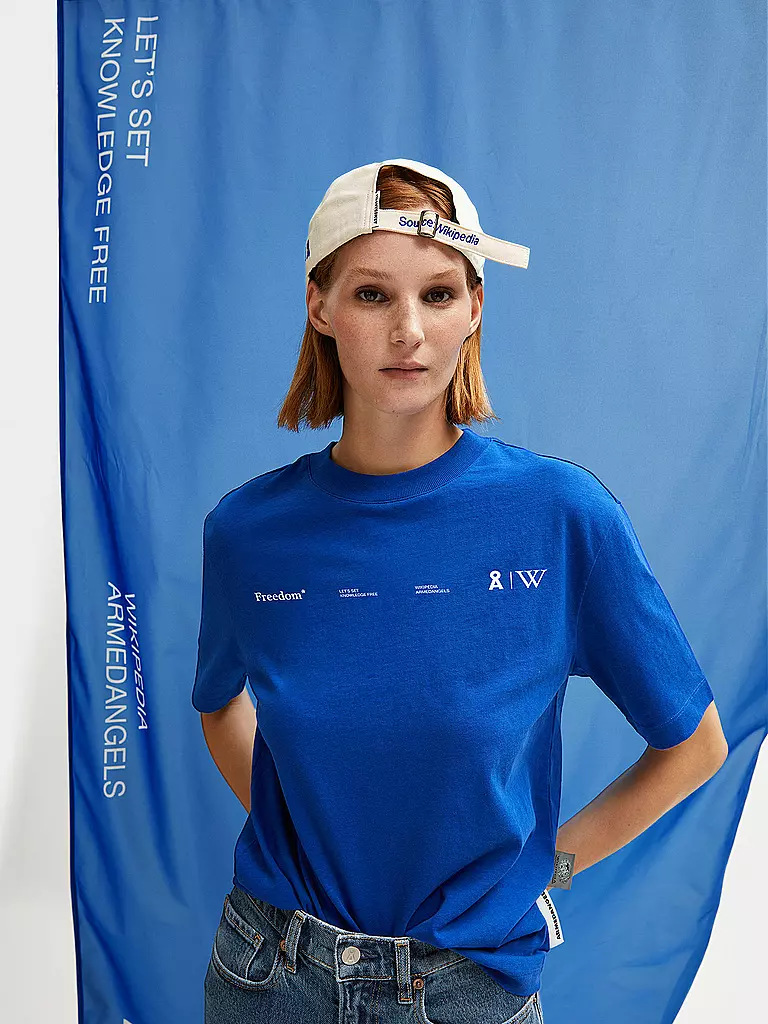 ARMEDANGELS | T-Shirt TARJAA WIKIPEDIA | Blu