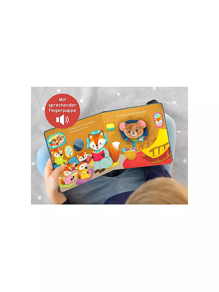 ARS EDITION VERLAG | Libro - Il mio libro con marionetta da dito parlante: Cosa dice l'orso? | Senza colore