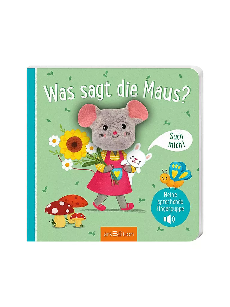 ARS EDITION VERLAG | Libro - La mia marionetta da dito parlante: Cosa dice il topo? | Senza colore