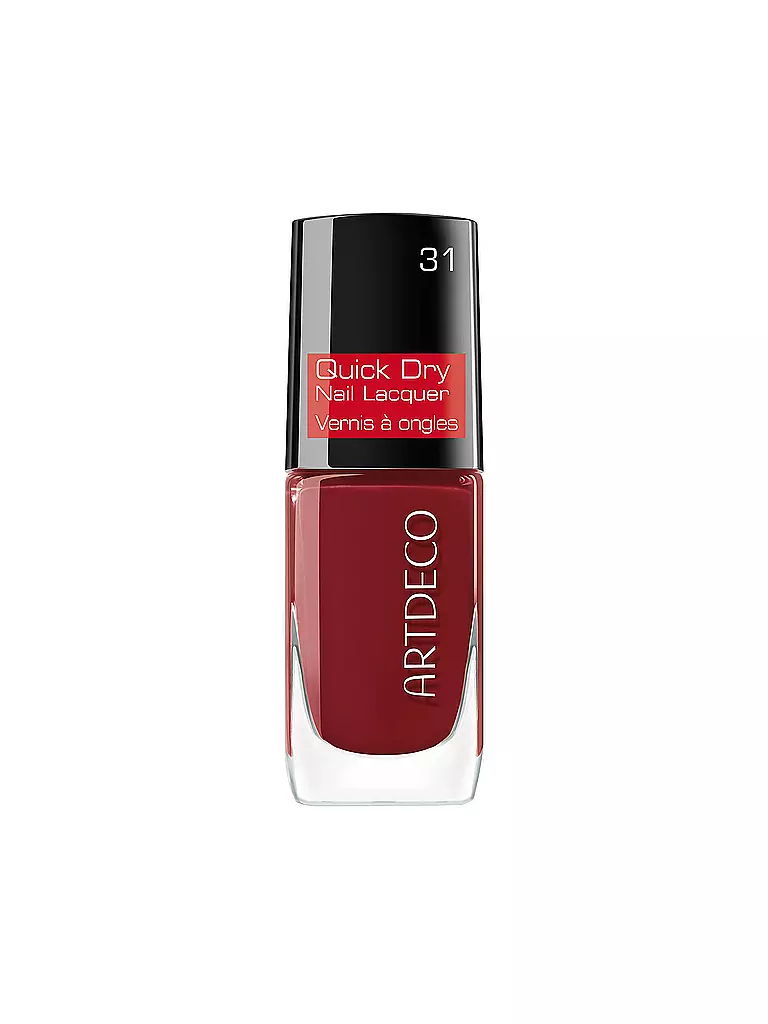 ARTDECO | Smalto per unghie - Quick Dry Nail Lacquer (31 confident red) | Rosso scuro