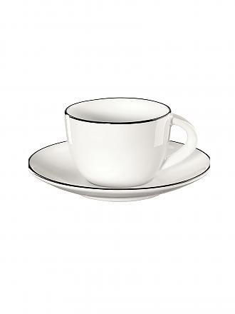 ASA SELECTION | Tazzina da espresso con piattino "à table ligne noir" 70ml