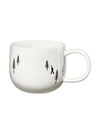 ASA SELECTION | Tazza con manico HEART IN SNOW 400ml Joy / Snow Tracks