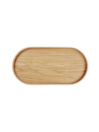 ASA SELECTION | Foglia di legno ovale 35,5x16,5cm Quercia Marrone