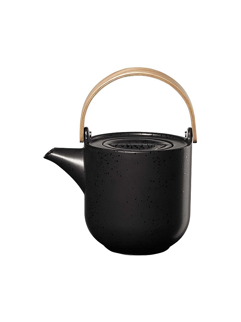 Teiera con manico in legno Coppa 1l Kuro/Nero nero