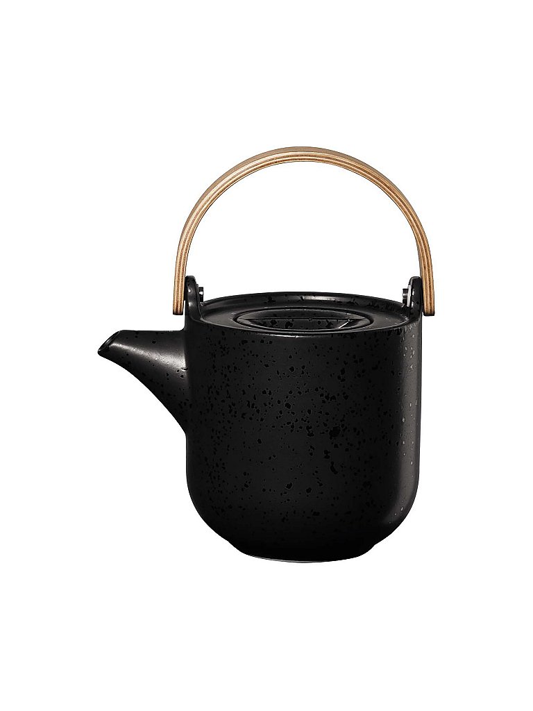 Teiera con manico in legno Coppa 0,6l Kuro/Nero nero