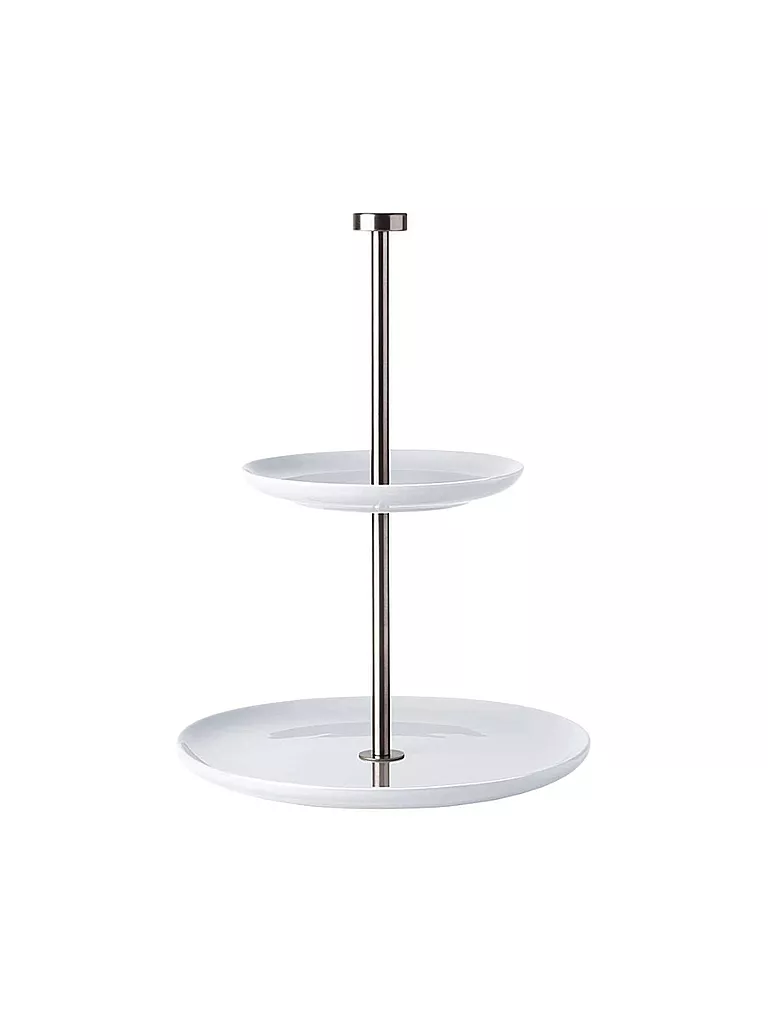 ASA SELECTION | Alzata piatta a 2 piani "Grande" H25cm | Bianco