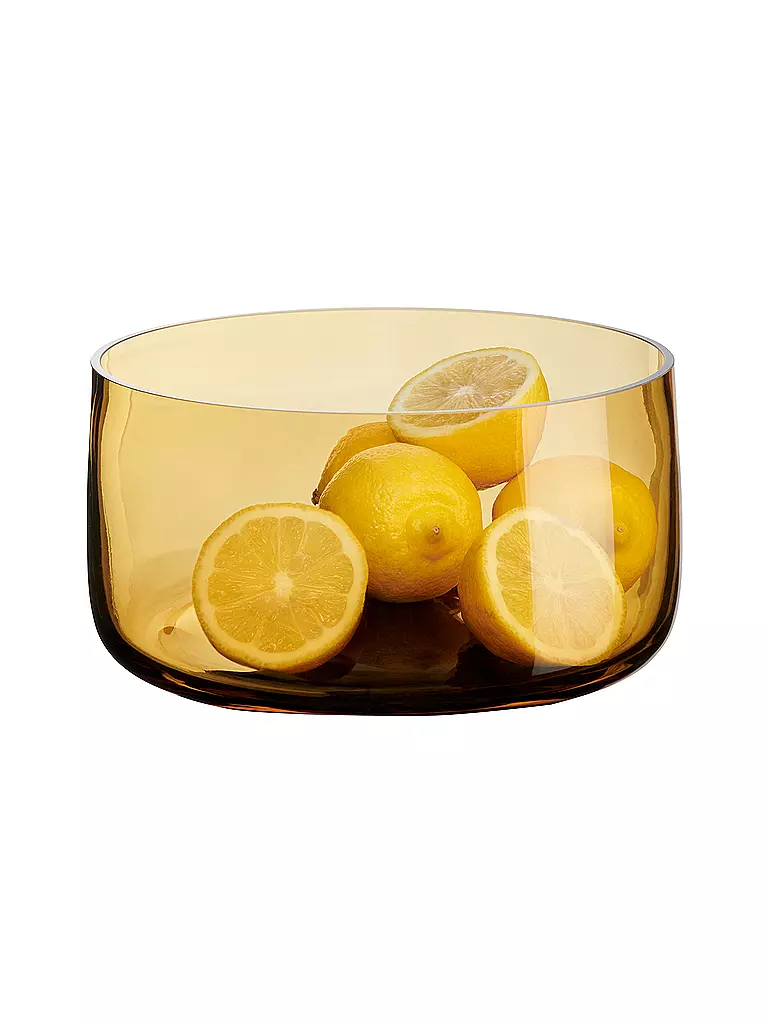 ASA SELECTION | Ciotola in vetro AJANA grande 21,5 cm ambra | Giallo
