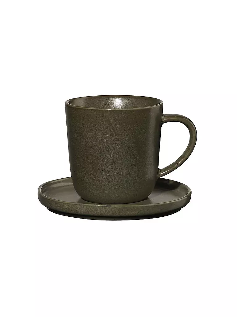 ASA SELECTION | Espressotasse mit Untertasse 0,08l Coppa Nori | Verde scuro