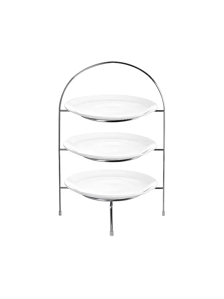 ASA SELECTION | Etagere a 3 piani per piatti da portata 49 cm | Argento