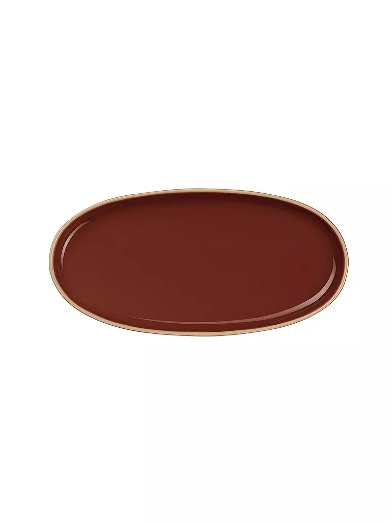 ASA SELECTION | Piatto da aperitivo ovale 20x10cm SEMANA Lobster | Rosso
