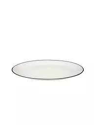 ASA SELECTION | Piatto da dessert "à table ligne noir" 21cm | Bianco