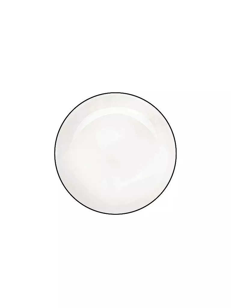 ASA SELECTION | Piatto da dessert "à table ligne noir" 21cm | Bianco