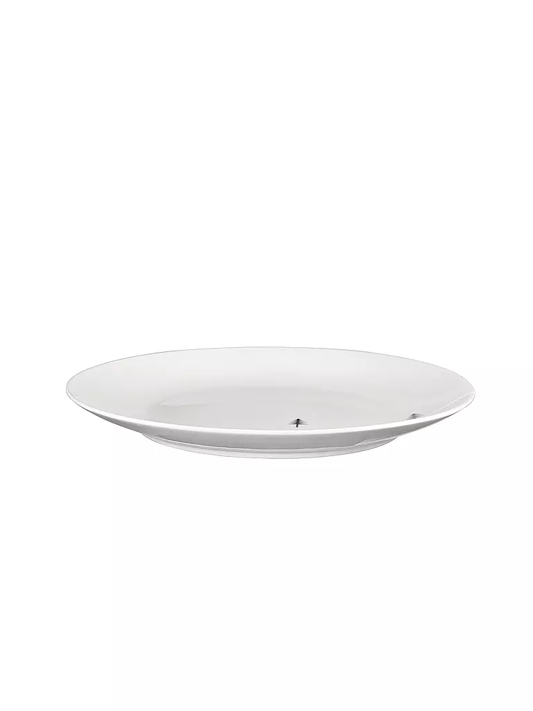 ASA SELECTION | Piatto da dessert natalizio SNOW TRACKS 20,5 cm Joy / Snow Tracks | Bianco