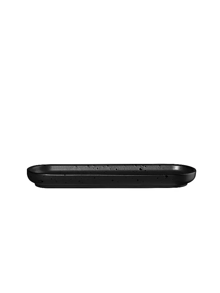 ASA SELECTION | Piatto da snack ovale 15x8,5 cm Coppa Kuro/Nero | Nero