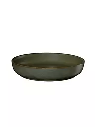 ASA SELECTION | Piatto gourmet/da zuppa Coppa 22cm Kuro/Nero | Verde scuro