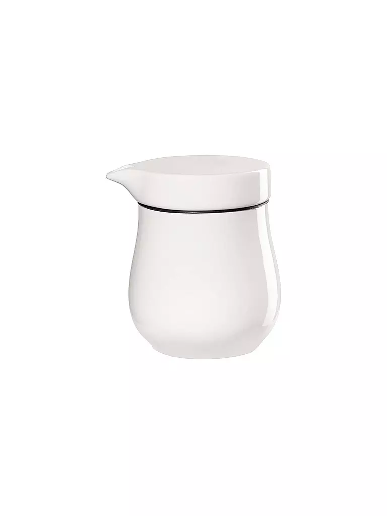 ASA SELECTION | Sauciere con coperchio a doppia parete 9x7x10cm "A Table Fine" | Bianco