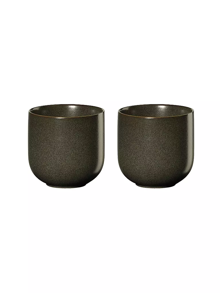 ASA SELECTION | Set di 2 tazze da tè "Coppa" 0,2l (Nori) | Verde scuro