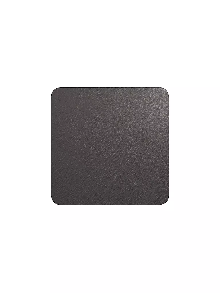 ASA SELECTION | Sottobicchieri effetto pelle 10x10cm set da 4 basalto | Grigio