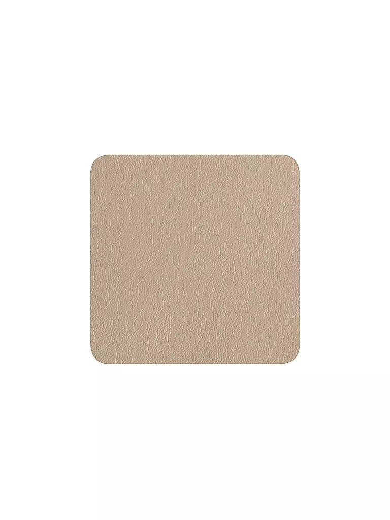 ASA SELECTION | Sottobicchieri effetto pelle 10x10cm set da 4 Stone | Beige
