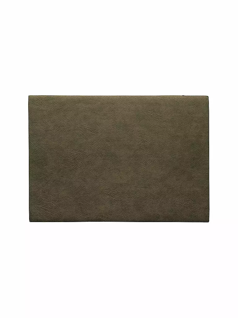 ASA SELECTION | Tavola "Vegan Leather" 46x33cm (Kaki) | Verde scuro