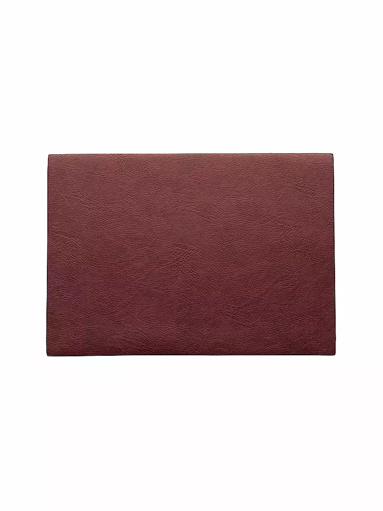 ASA SELECTION | Tavola "Vegan Leather" 46x33cm (Rosewood) | Rosso