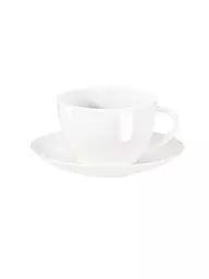 ASA SELECTION | Tazza da caffè con piattino "A Table Fine" 0,2l | Bianco