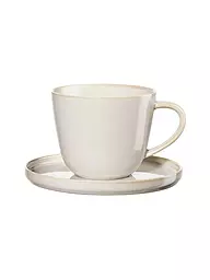 ASA SELECTION | Kaffeetasse mit Untertasse 0,25l Coppa Nori | Beige