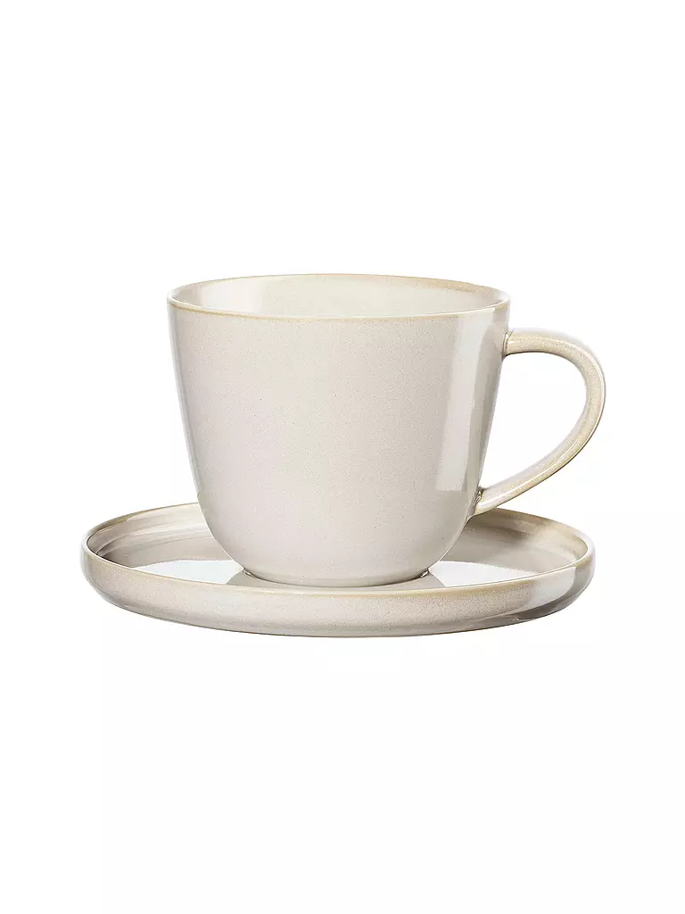 ASA SELECTION | Tazza da caffè con piattino COPPA 0,25l Tofu | Beige