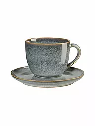ASA SELECTION | Tazza da cappuccino con piattino 0,23 l Saisons Denim | Blu chiaro