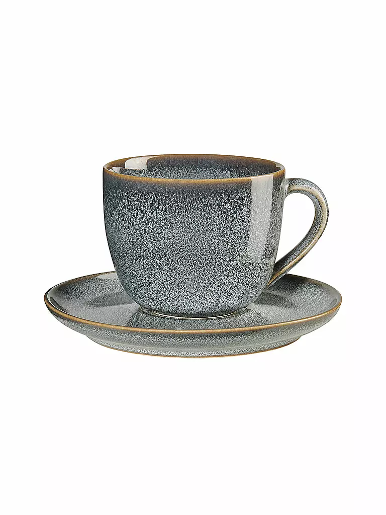 ASA SELECTION | Tazza da cappuccino con piattino 0,23 l Saisons Denim | Blu chiaro