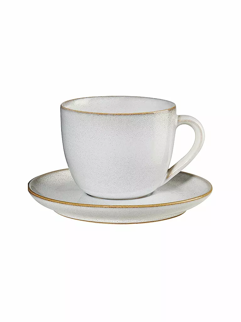 ASA SELECTION | Tazza da cappuccino con piattino 0,23l Saisons Sand | Beige