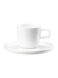ASA SELECTION | Tazza da espresso con piattino OCO 0,08l Bianco | Bianco