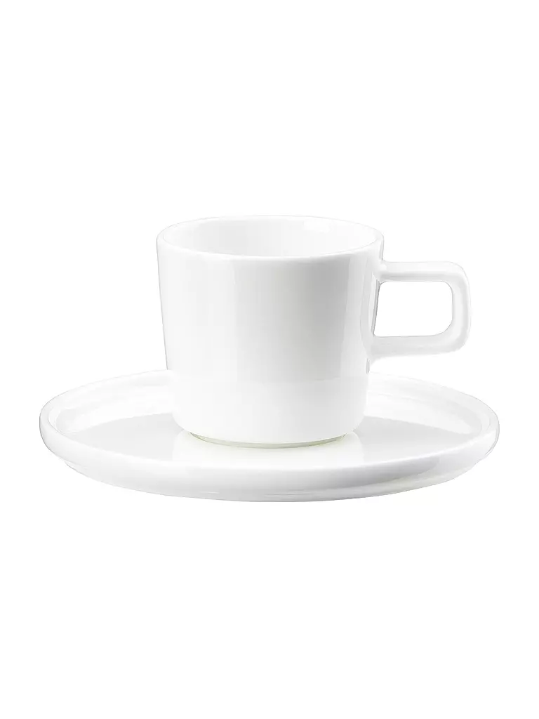 ASA SELECTION | Tazza da espresso con piattino OCO 0,08l Bianco | Bianco