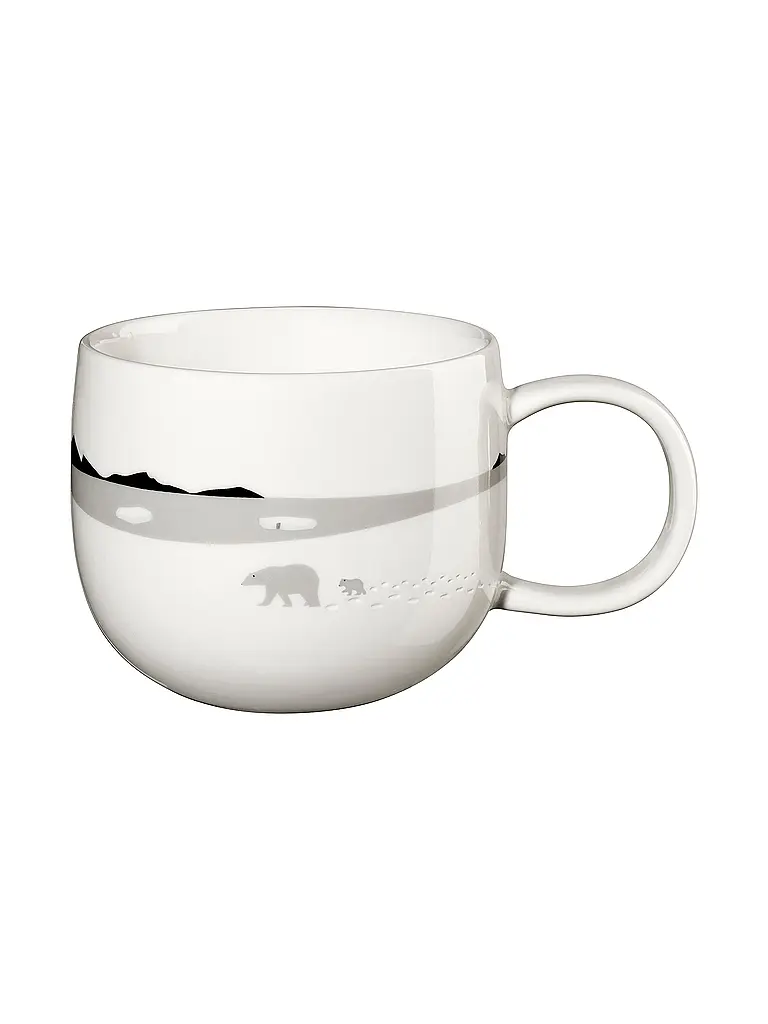ASA SELECTION | Tazza natalizia con manico 0,4l Polo Nord | Bianco