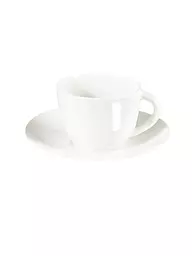 ASA SELECTION | Tazzina da espresso con piattino "A Table Fine" 0,07l | Bianco