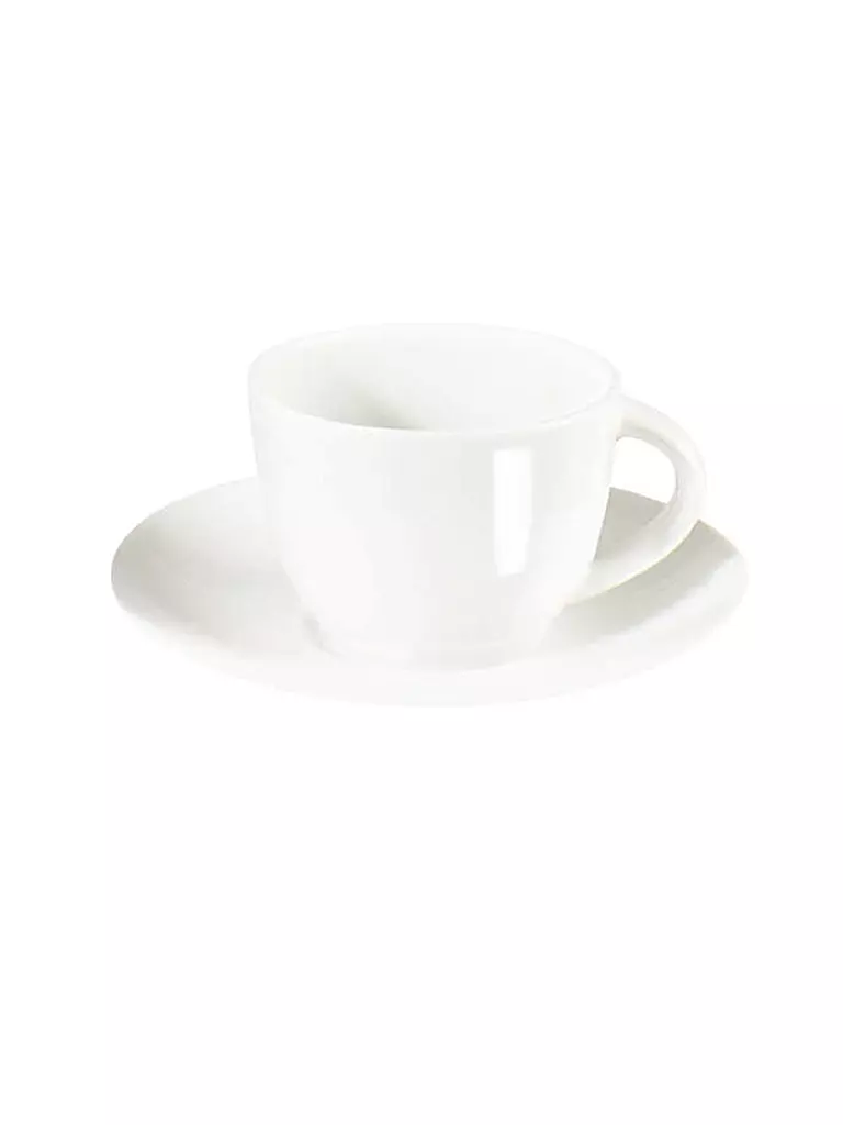 ASA SELECTION | Tazzina da espresso con piattino "A Table Fine" 0,07l | Bianco