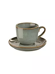 ASA SELECTION | Tazzina da espresso con piattino Saisons 0,09l Eucalipto | Verde