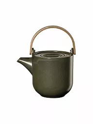 ASA SELECTION | Teiera con manico in legno "Coppa" 0,6l (Nori) | Verde scuro