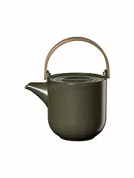 ASA SELECTION | Teiera con manico in legno "Coppa" 1l (Nori) | Verde scuro