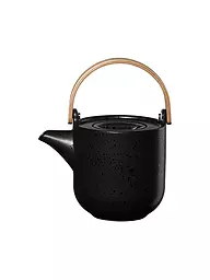ASA SELECTION | Teiera con manico in legno "Coppa" 0,6l (Nori) | Nero