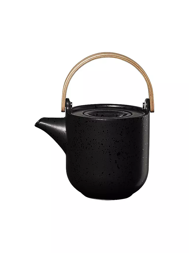 ASA SELECTION | Teiera con manico in legno Coppa 0,6l Kuro/Nero | Nero